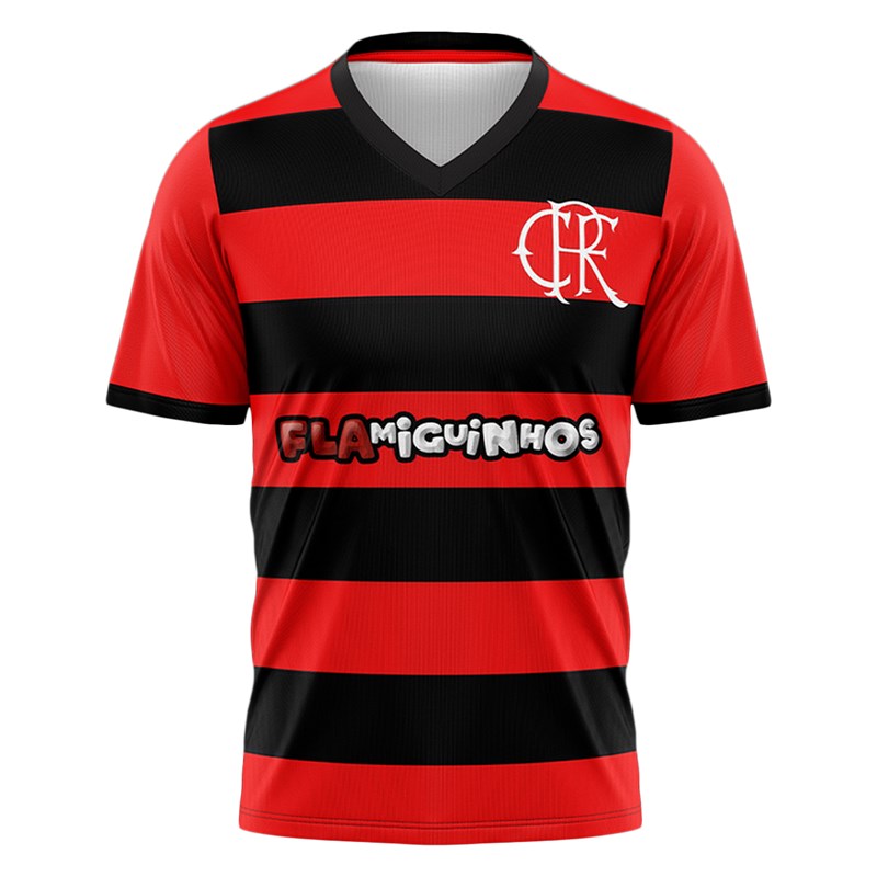 Camiseta Braziline Flamengo Flamiguinhos Lib Infantil