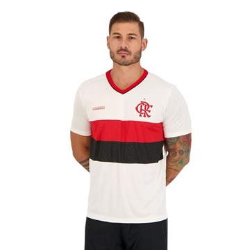 Camiseta Braziline Flamengo Wit Masculina
