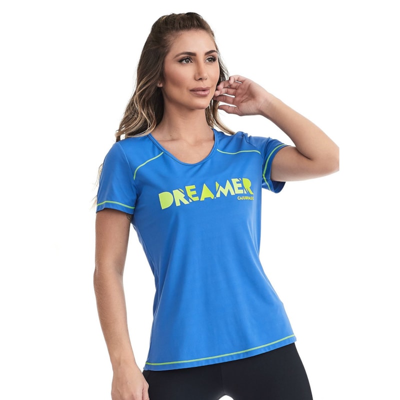 Camiseta Cajubrasil Dreamer Feminina Camiseta Cajubrasil Dreamer Feminina