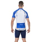 Camiseta Ciclismo Elite 135165 Plus Size Masculina - Branco e Azul