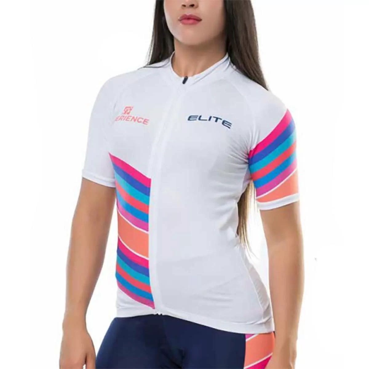 camisa ciclismo feminina branca