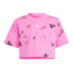 Camiseta Cropped Adidas Brand Love Infantil