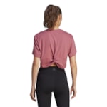 Camiseta Cropped Adidas Studio Yoga Feminina