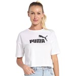 Camiseta Cropped Puma Essentials Logo Feminina