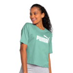 Camiseta Cropped Puma Essentials Logo Feminina