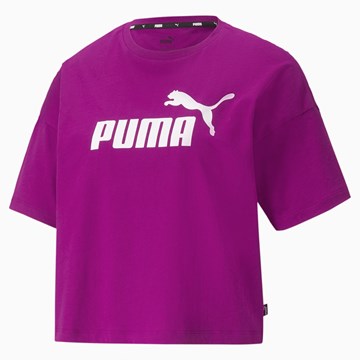 Camiseta Cropped Puma Essentials Logo Feminina