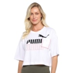 Camiseta Cropped Puma Power Boxy Pocket Feminina