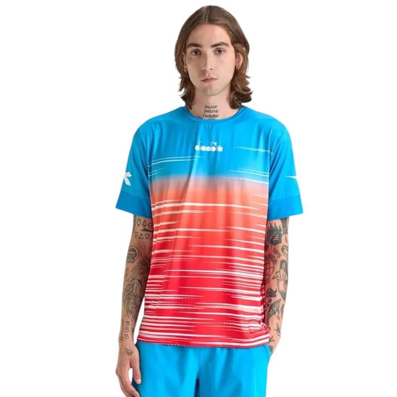 Camiseta Diadora Icon Laguna Twilight Masculina