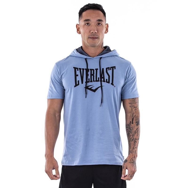 Camiseta Everlast Básica Com Capuz Masculina - Azul - EsporteLegal