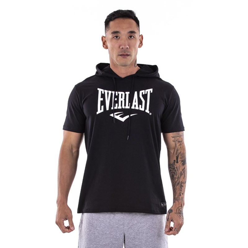 Camiseta Everlast Básica Com Capuz Masculina - Preto - EsporteLegal