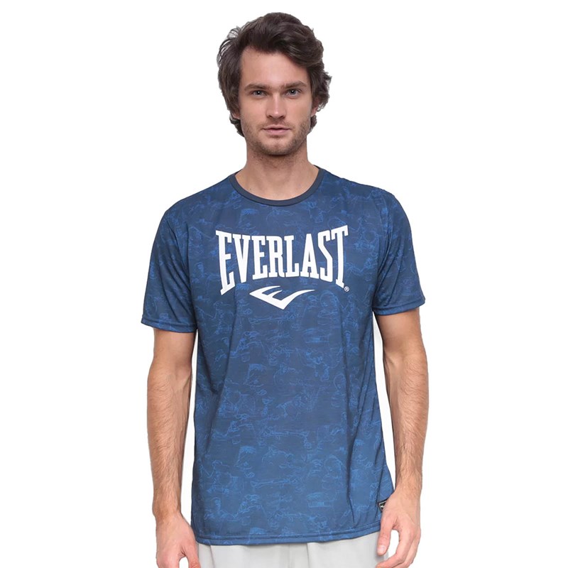 Camiseta Everlast Estampa Masculina - Azul