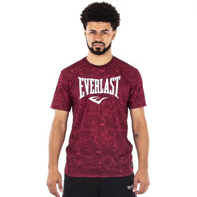 Camiseta Everlast Estampa Masculina - Vermelho Camiseta Everlast Estampa Masculina - Vermelho