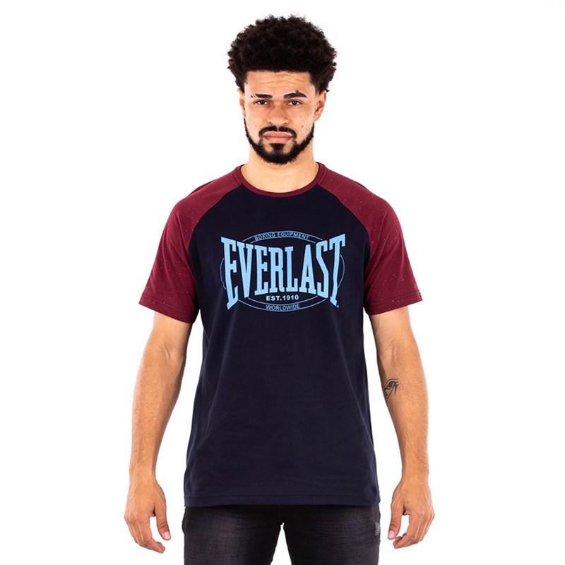 Camiseta Everlast Fundamentals Com Logo Masculina - Azul e Vermelho -  EsporteLegal