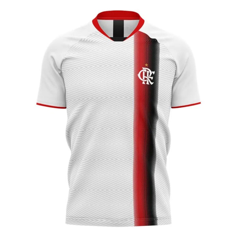 Camiseta Flamengo Braziline Insight Infantil Branco Esportelegal