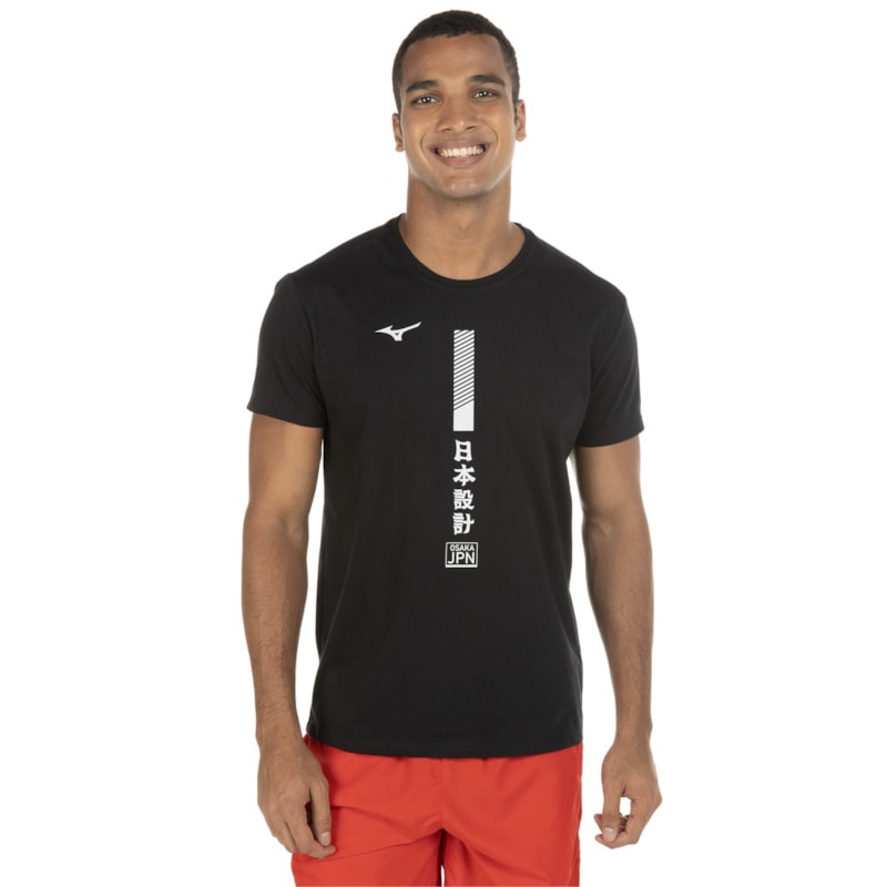 Camiseta Mizuno Printed Masculina Camiseta Mizuno Printed Masculina
