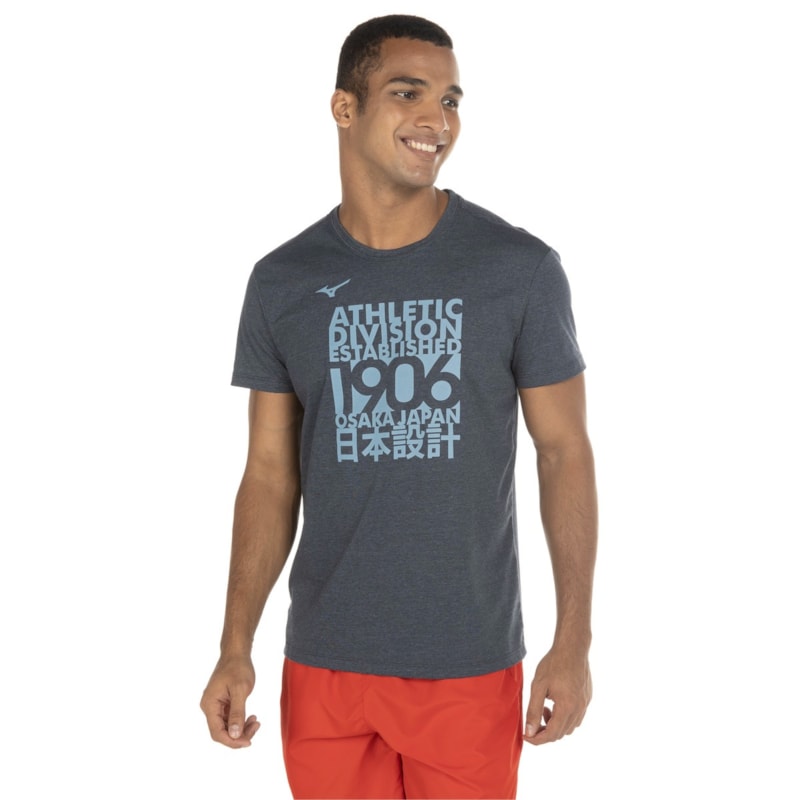 Camiseta Mizuno Printed Masculina Camiseta Mizuno Printed Masculina
