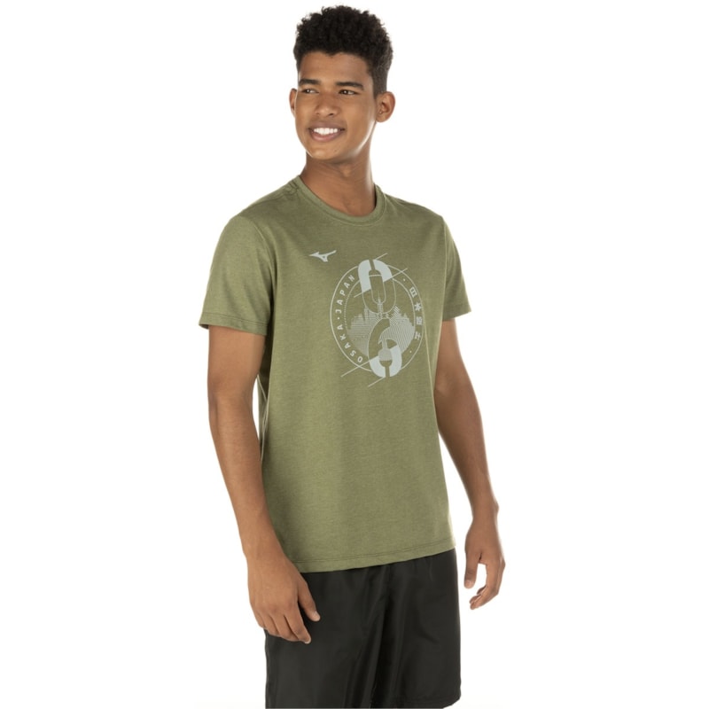 Camiseta Mizuno Printed Masculina Camiseta Mizuno Printed Masculina