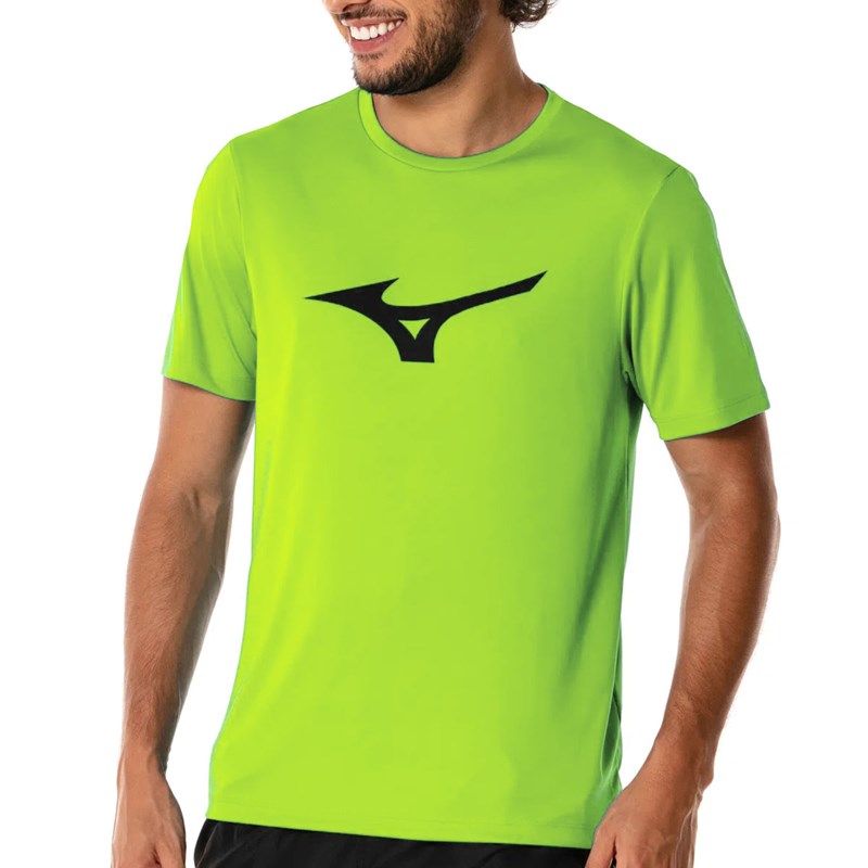 Camiseta Mizuno Spark Masculina - Verde Limão