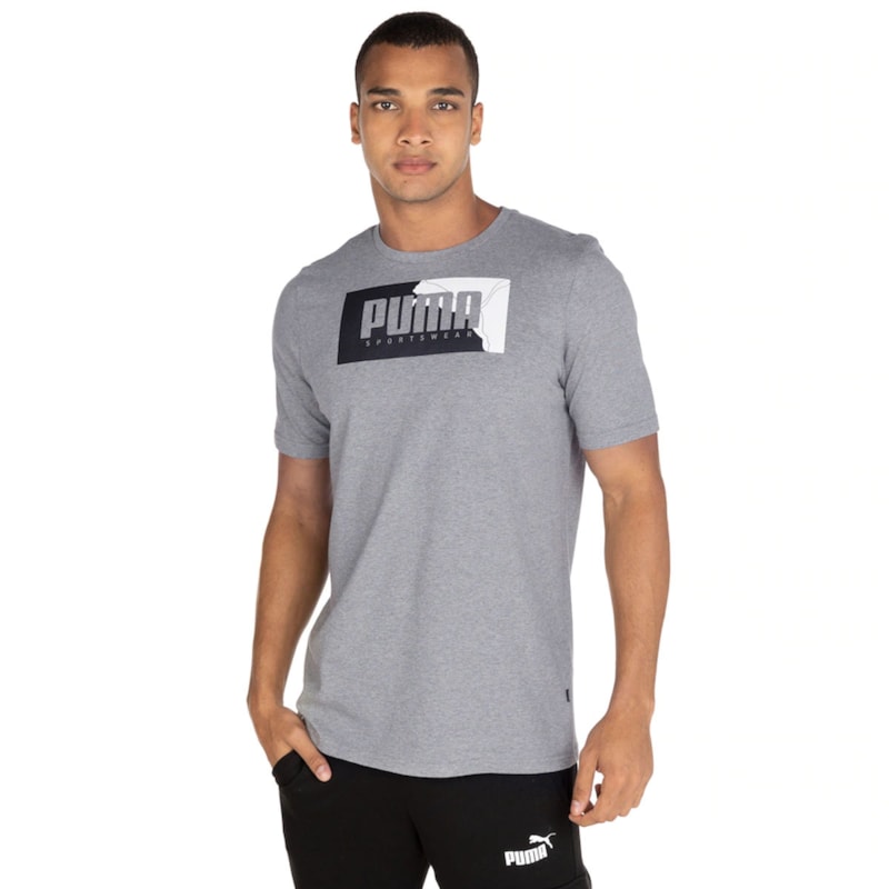 Camiseta Puma Box Graphic Masculina