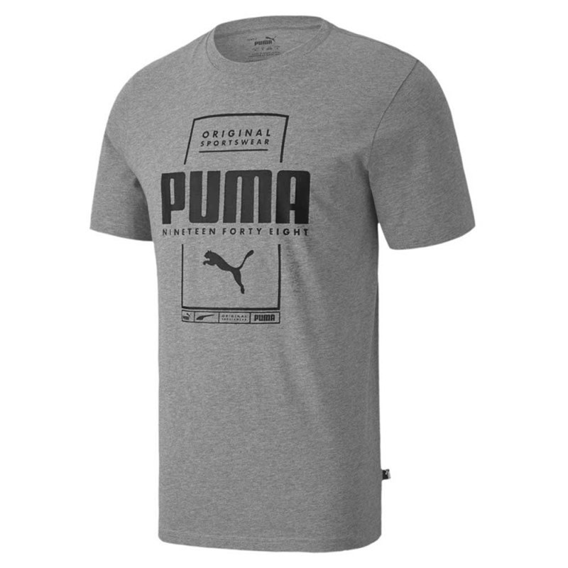 Camiseta Puma Box Tee Masculina - Mescla