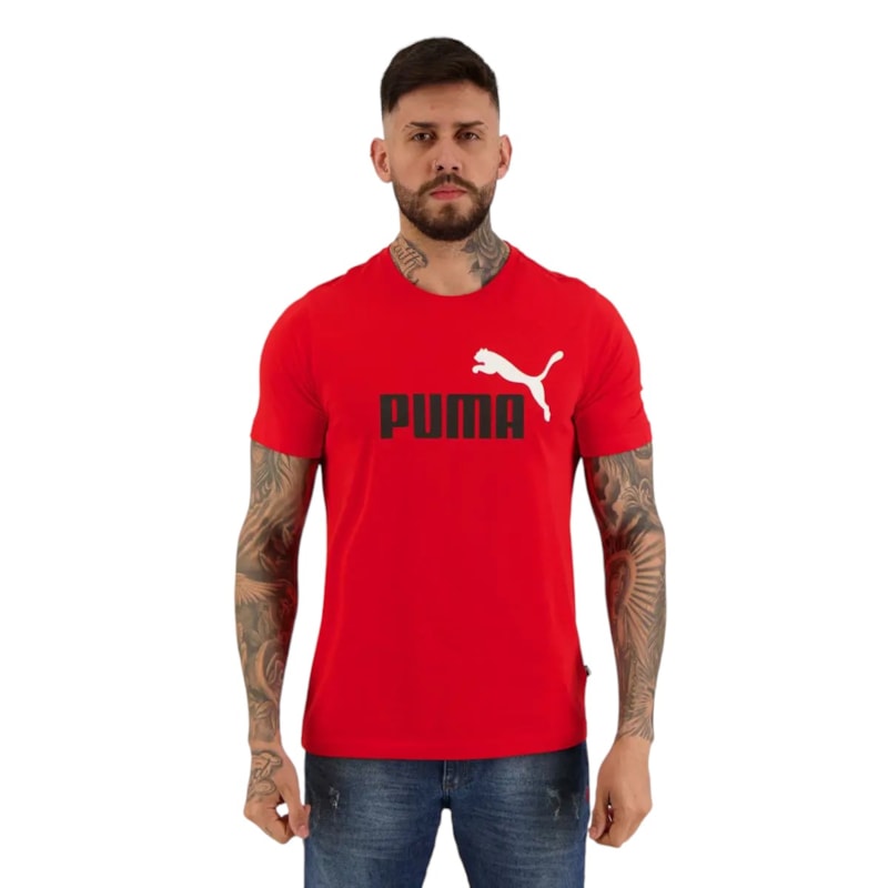 Camiseta Puma Essentials 2 Col Logo Masculina