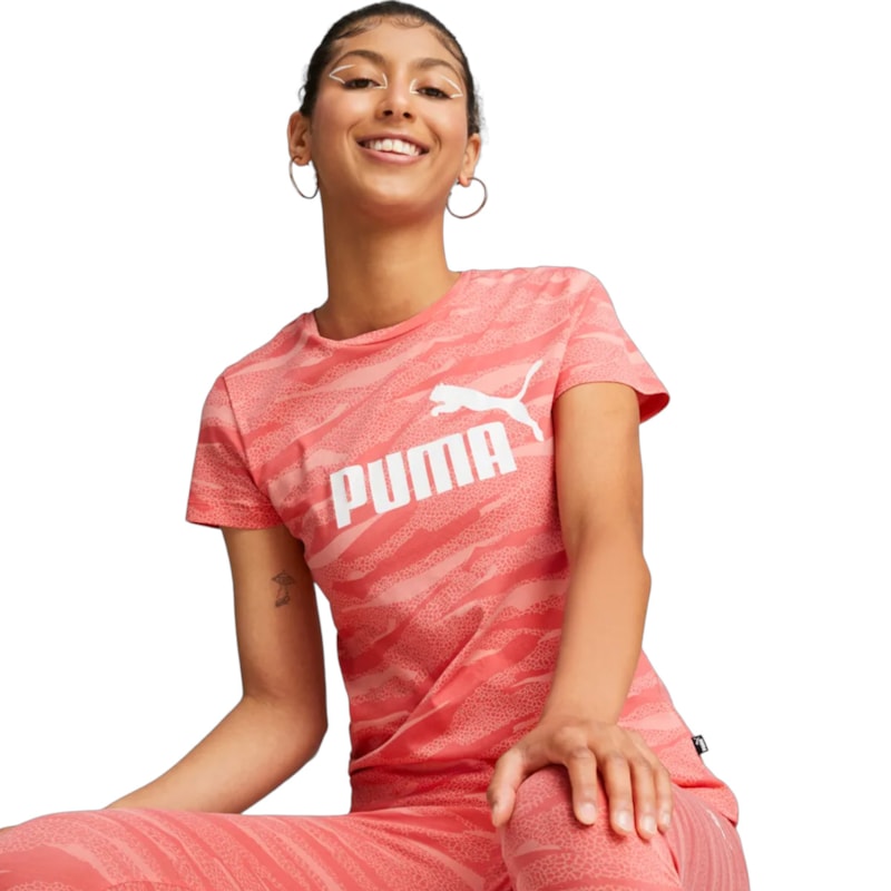 Camiseta Puma Essentials+ Animal Feminina