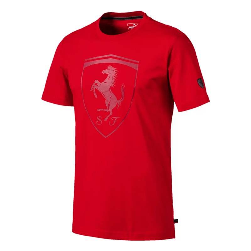 Camiseta Puma Ferrari Big Shield Masculina - Vermelho