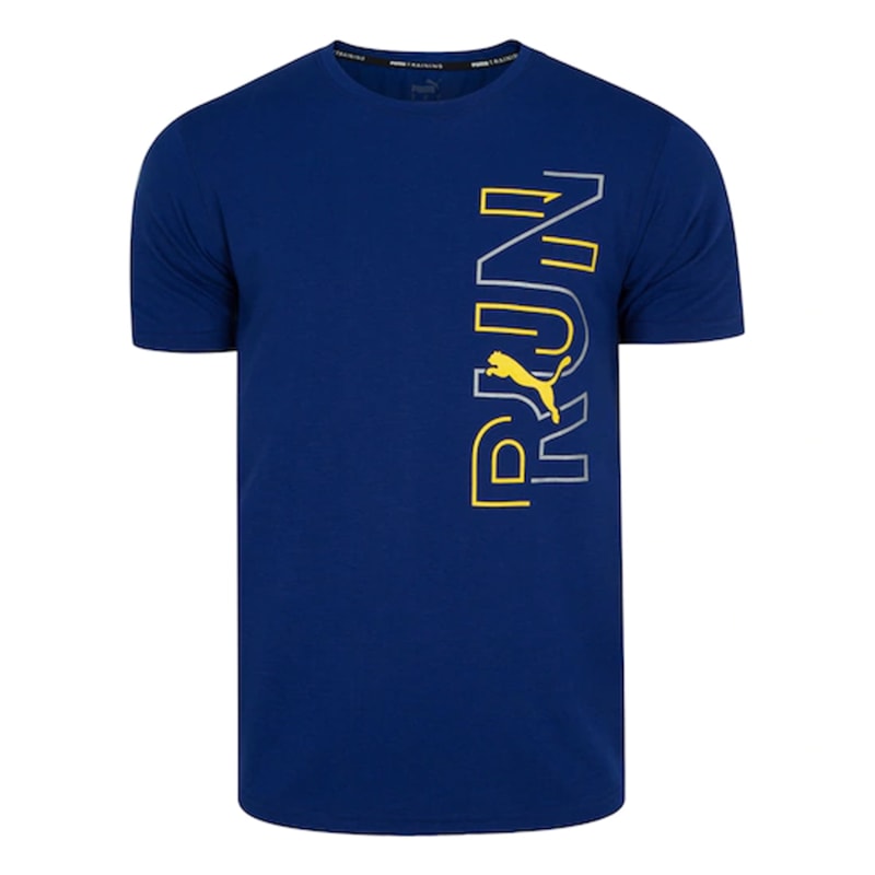 Camiseta Puma Performance Graphic Masculina - Azul Camiseta Puma Performance Graphic Masculina - Azul