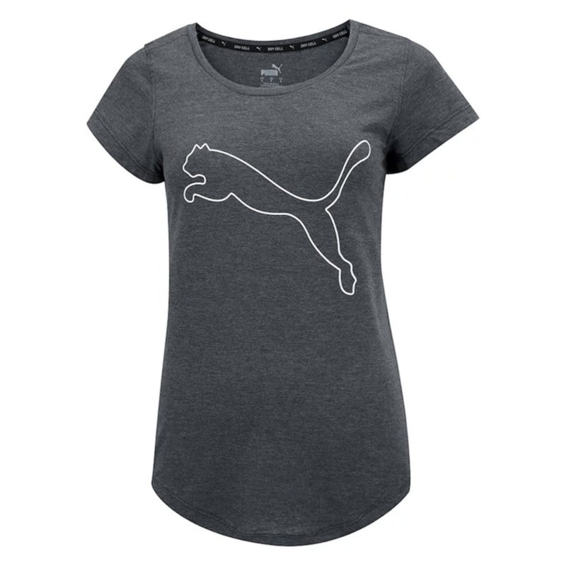 Camiseta Puma Performance Heather Cat Feminina