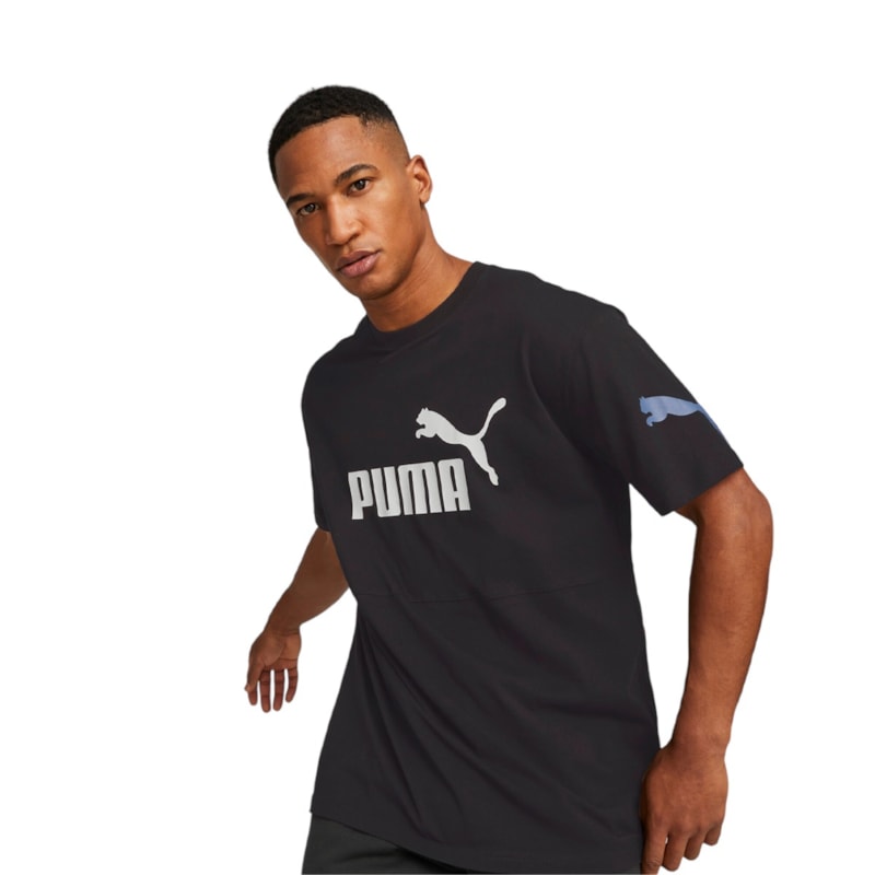 Camiseta Puma Power Colorblock Masculina1