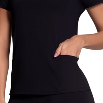 Camiseta Selene Com Recorte Lateral Feminina