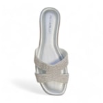 Chinelo Rasteira Piccadilly Gabi Strass Feminino