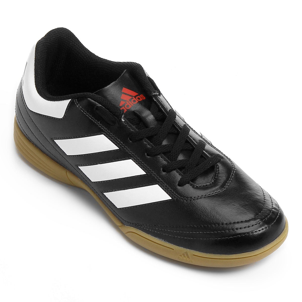 Chuteira Adidas Futsal Goletto 6 Infantil - Preto e Branco - Esporte Legal