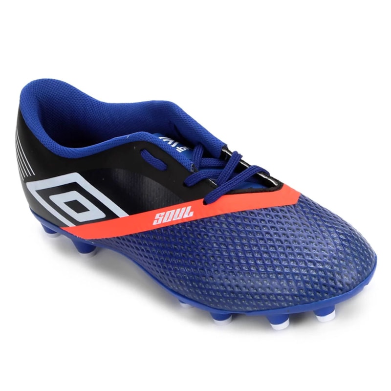 Chuteira Campo Umbro Soul Club - Azul e Preto Chuteira Campo Umbro Soul Club - Azul e Preto