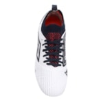 Chuteira Campo Umbro Soul II Knit - Branco e Marinho