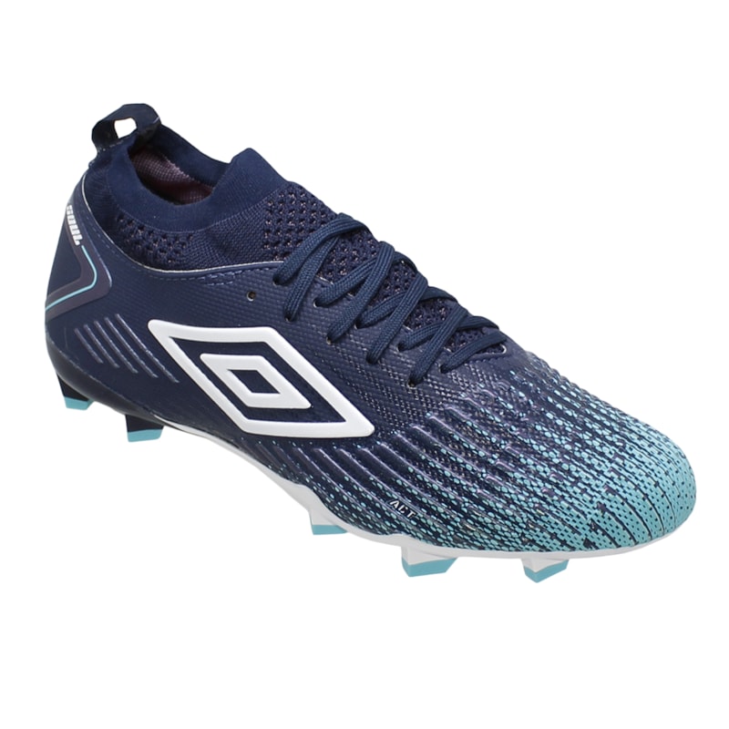 Chuteira Campo Umbro Soul II Knit - Marinho e Azul Chuteira Campo Umbro Soul II Knit - Marinho e Azul