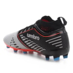 Chuteira Campo Umbro Soul II Knit - Prata e Coral