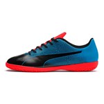Chuteira Futsal Puma Spirit II TT - Azul e Vermelho