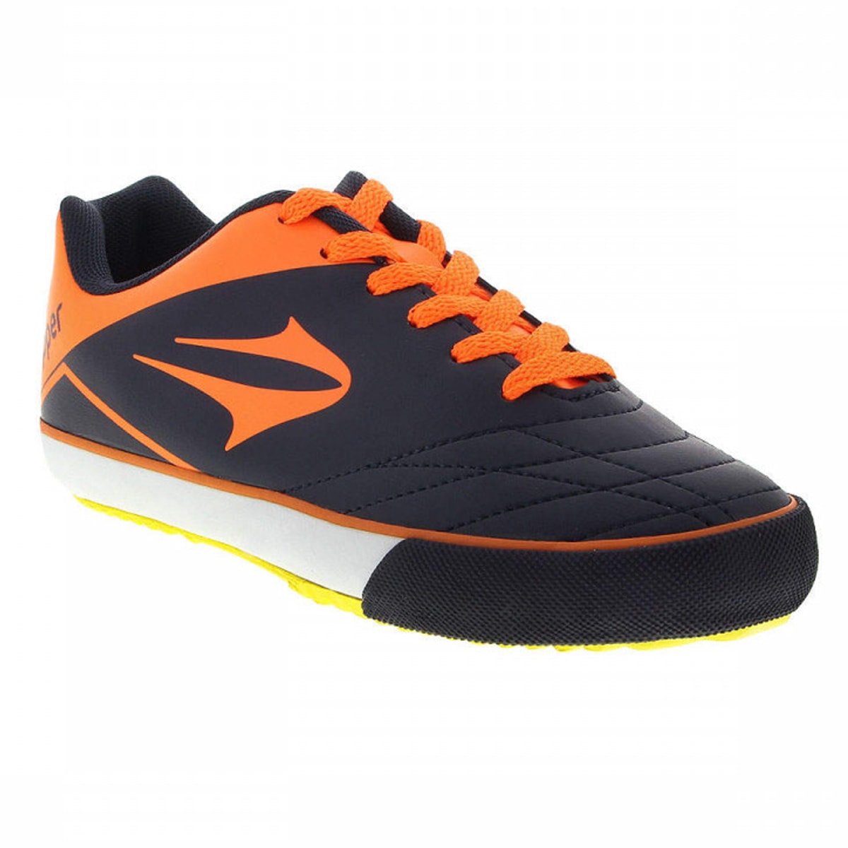 tenis futsal topper laranja