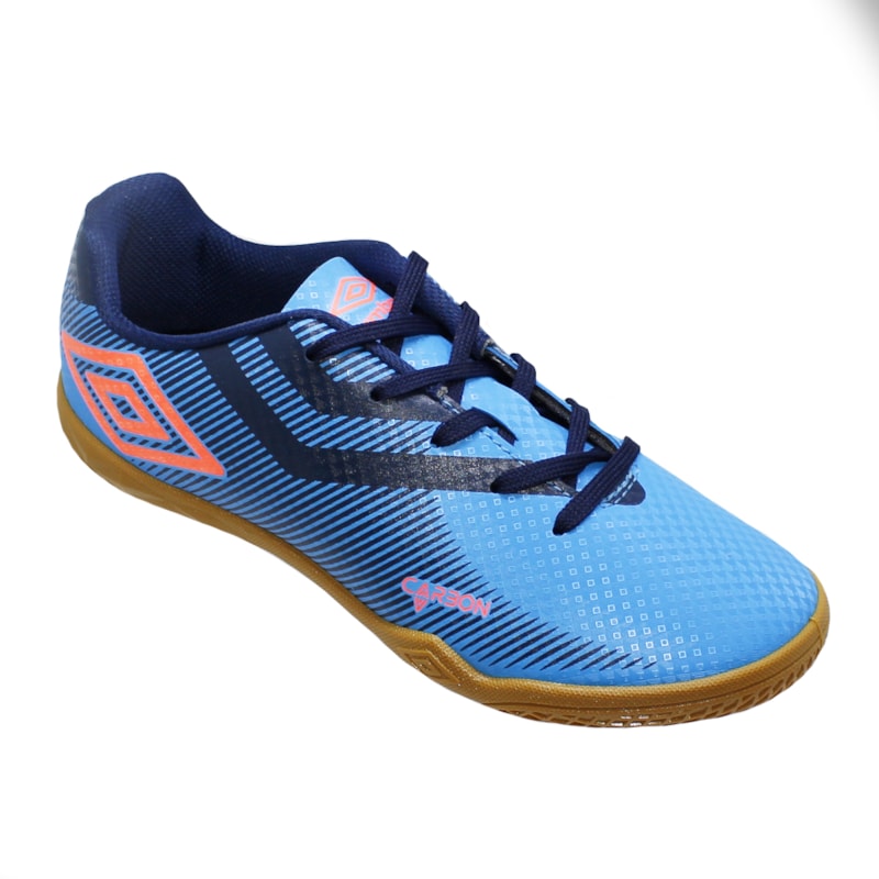 Chuteira Futsal Umbro Carbon II Júnior - Azul Chuteira Futsal Umbro Carbon II Júnior - Azul