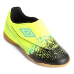 Chuteira Futsal Umbro Wave Kids - Lima e Preto