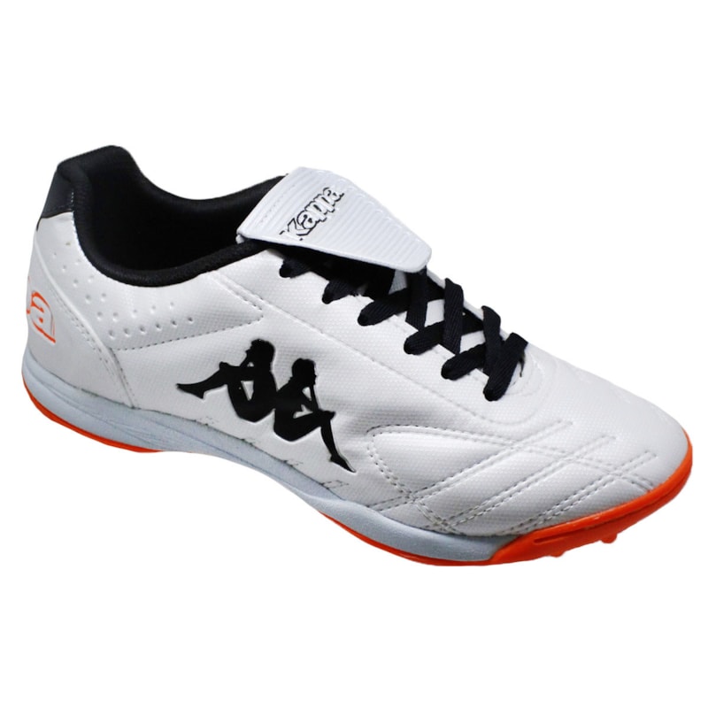 Chuteira Society Kappa Smith TG - Branco e Laranja Chuteira Society Kappa Smith TG - Branco e Laranja