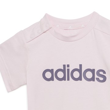 Conjunto Adidas Camiseta + Short Logo Linear Infantil