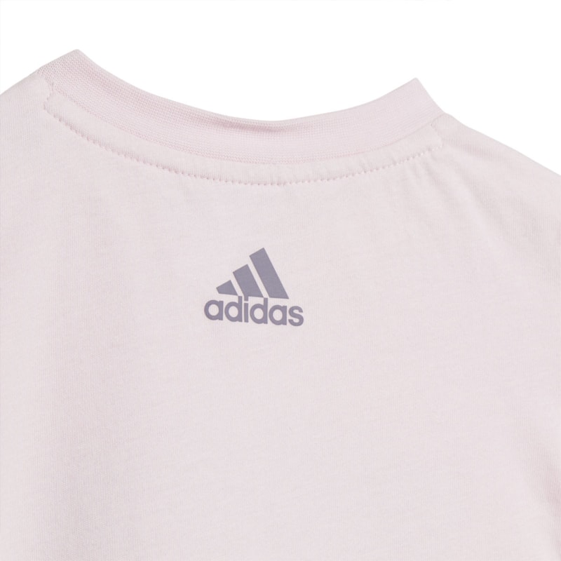 Conjunto Adidas Camiseta + Short Logo Linear Infantil - EsporteLegal