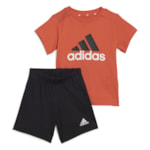 Conjunto Adidas Essentials Logo Camiseta + Short Infantil