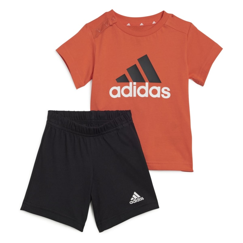 Conjunto Adidas Essentials Logo Camiseta + Short Infantil