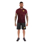 Conjunto As Roma Camisa Polo + Bermuda Masculino