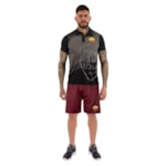 Conjunto As Roma Camisa Polo + Bermuda Masculino