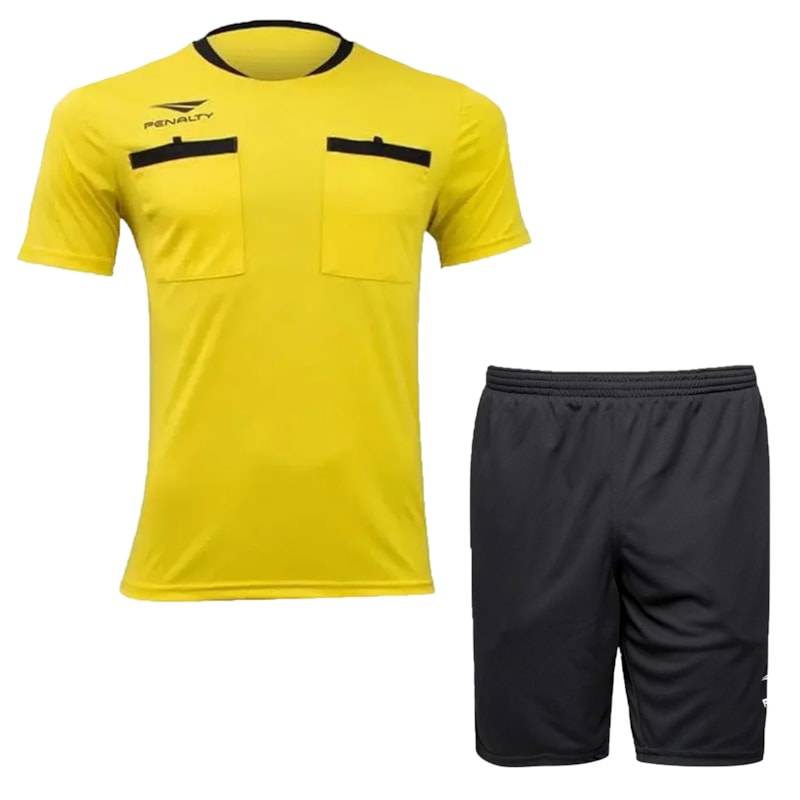 Conjunto Penalty Árbitro VI Camisa + Calção Masculino