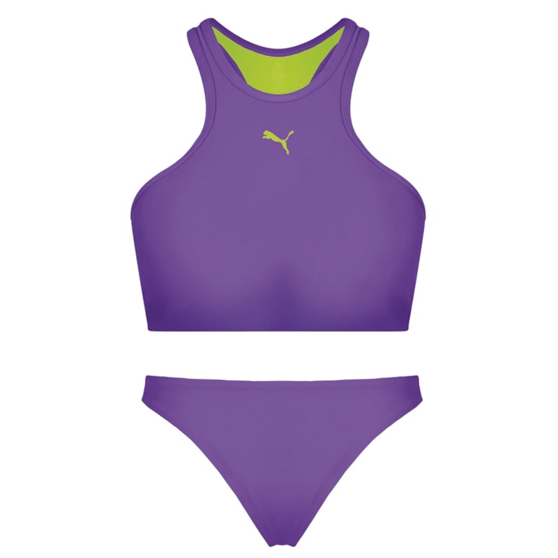 Conjunto Puma Top Gym + Calcinha Biquíni Feminino